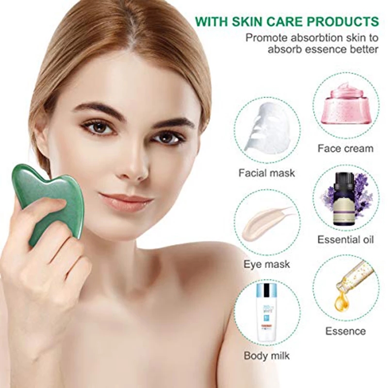 10 pz giada naturale Gua Sha S - Jade Gua Sha Tool recensione e prezzo
