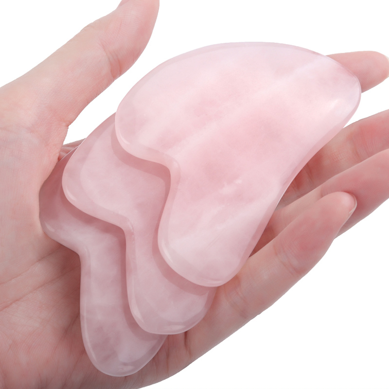 Quarzo rosa giada Guasha strum - Jade Gua Sha Tool recensione e prezzo